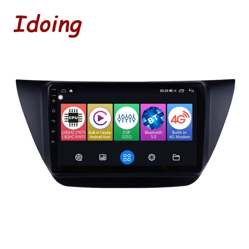 

Idoing 9"Head Unit For Mitsubishi lancer ix 9 CS 2000-2010 Car Radio Multimedia Player Navigation GPS Accessories Sedan NO 2din