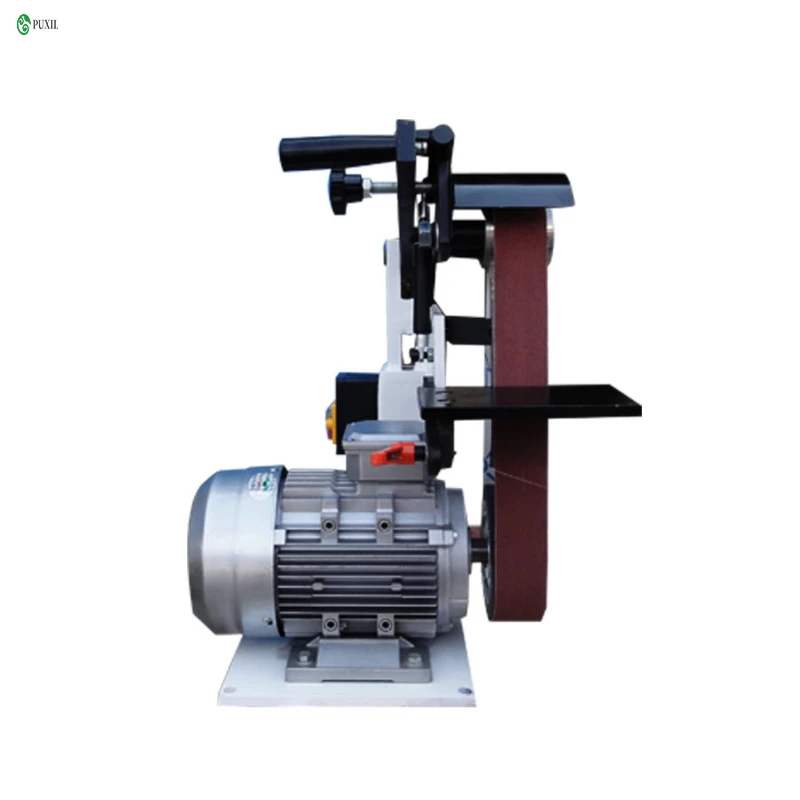 

Desktop small electric belt machine DIY aluminum burr machine vertical polishing machine plane sharpening blade 1.5KW 220/380V