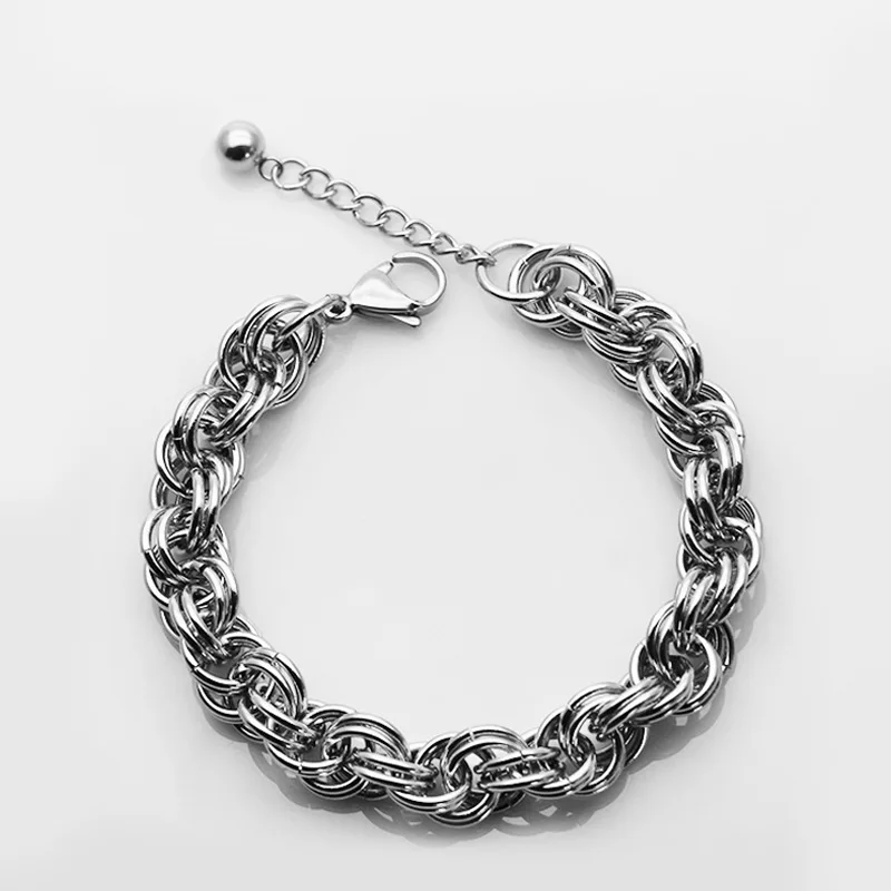 Fashion Titanium Steel Multi-round Bracelet Stainless Steel Simple Men And Women All-match Jewelry Hot Sale