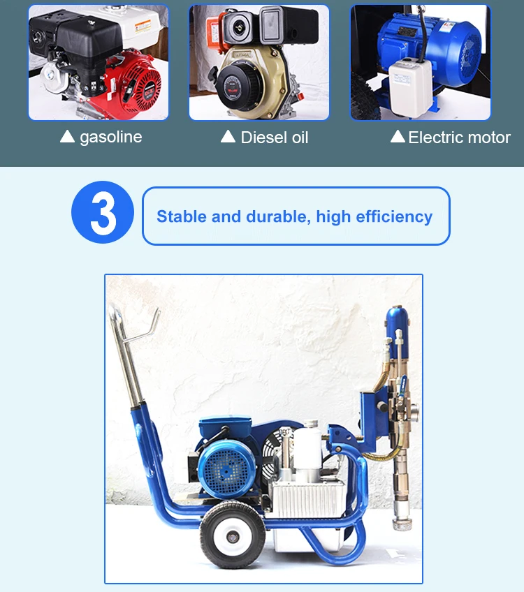 Putty painting airless machine for viscous materials , paint/coating/latex/Putty, airless spraying Putty machine