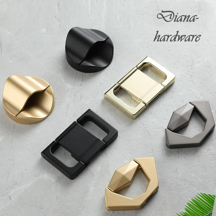 Modern Hidden Tatami Cabinet Door Handle Wardrobe Kitchen Cabinet Pulls Desk Drawer Knobs Decor Furniture Handle Hardware