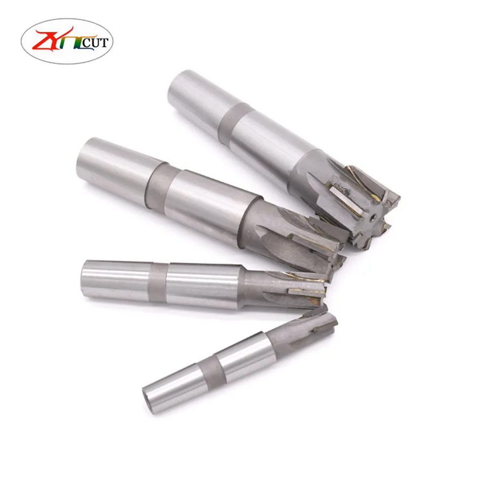Fresa de Aço de Alta Velocidade com Borda de Solda Mt2 Mt3 20 25 30 35 40 50 mm Fresa de Carboneto Espiral com Haste Rígida