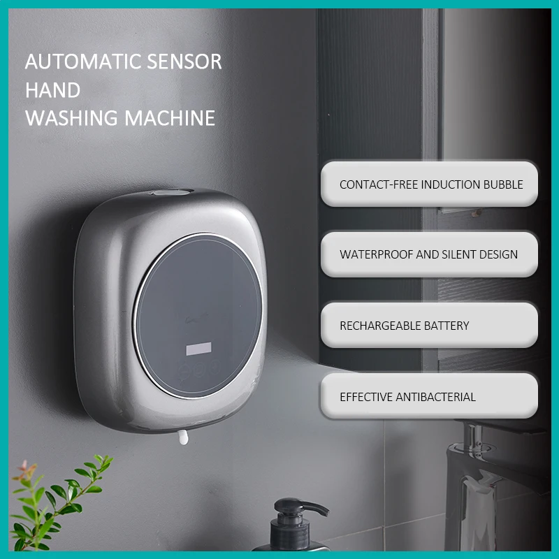 Automatic Soap Dispenser Touchless USB Charging Smart Foam Machine Infrared Sensor Foam Soap Dispenser Hand Sanitizer