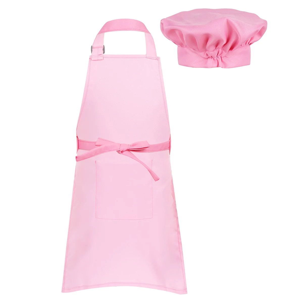 Conjunto de chapéu de avental e chef infantil, uniforme de cozinha, cozimento e pintura, roupas de treinamento, meninos e meninas, fantasia de feriado infantil