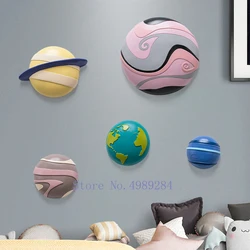 Resin Background Wall Decoration Planet Earth Universe Wall Decoration Children's Room Suspension Modern Home Decoration