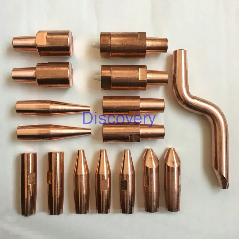 Cr-Zirconium Copper Eccentric Big Bend Electrode Spot Welding Electrode Contact Welding Through Stype Big Bend Spot Welding Head