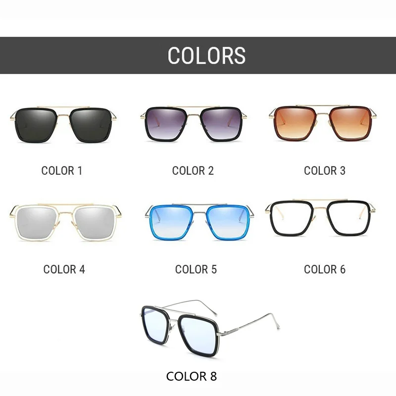Anti UV 400 Driving Glasses Square Sunglasses Tide Men Fishing Polarizing Glasses Sunglasses Driver Glasses