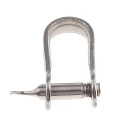 304 Stainless Steel Straight Long D Shackle For Boat Marine Sailing