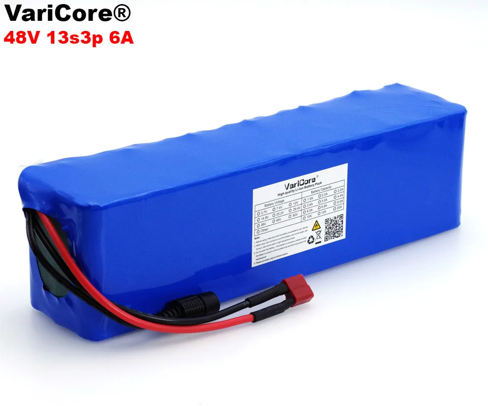 VariCore 48V 6ah 13s3p High Power 18650 Battery electric bicycle moped Electric Motorcycle DIY Battery 48v BMS Protection+PCB