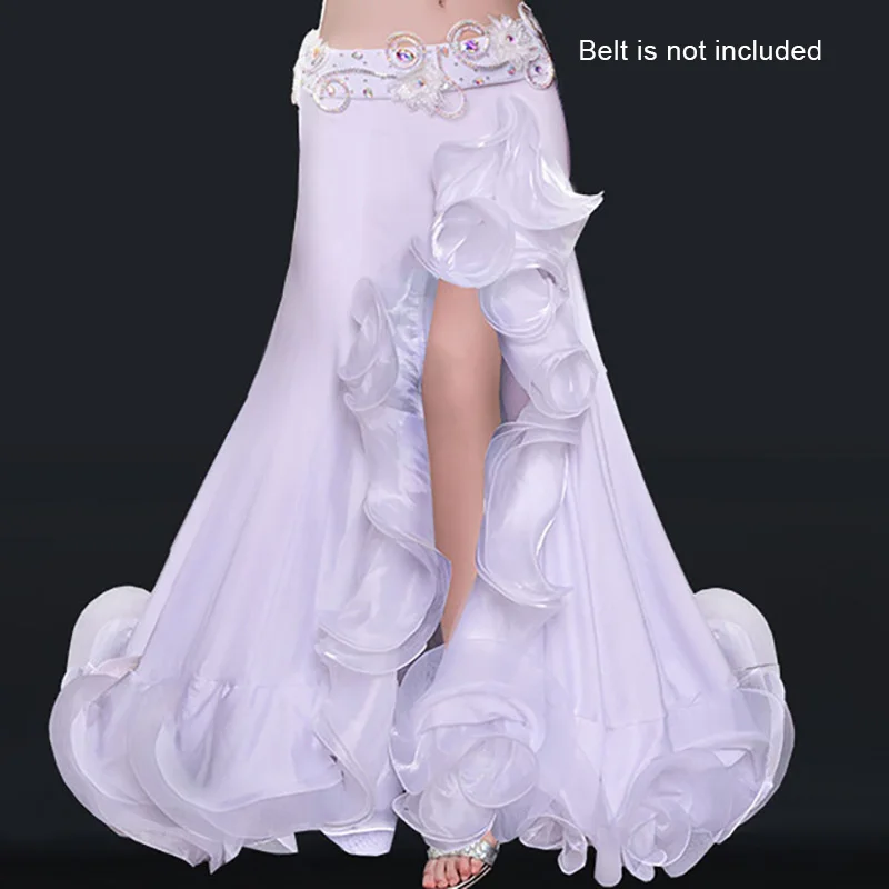 Side split Ruffle skirt belly dancing skirt for women belly dance costume fashion belly dance skirt performance Lotus leaf skirt