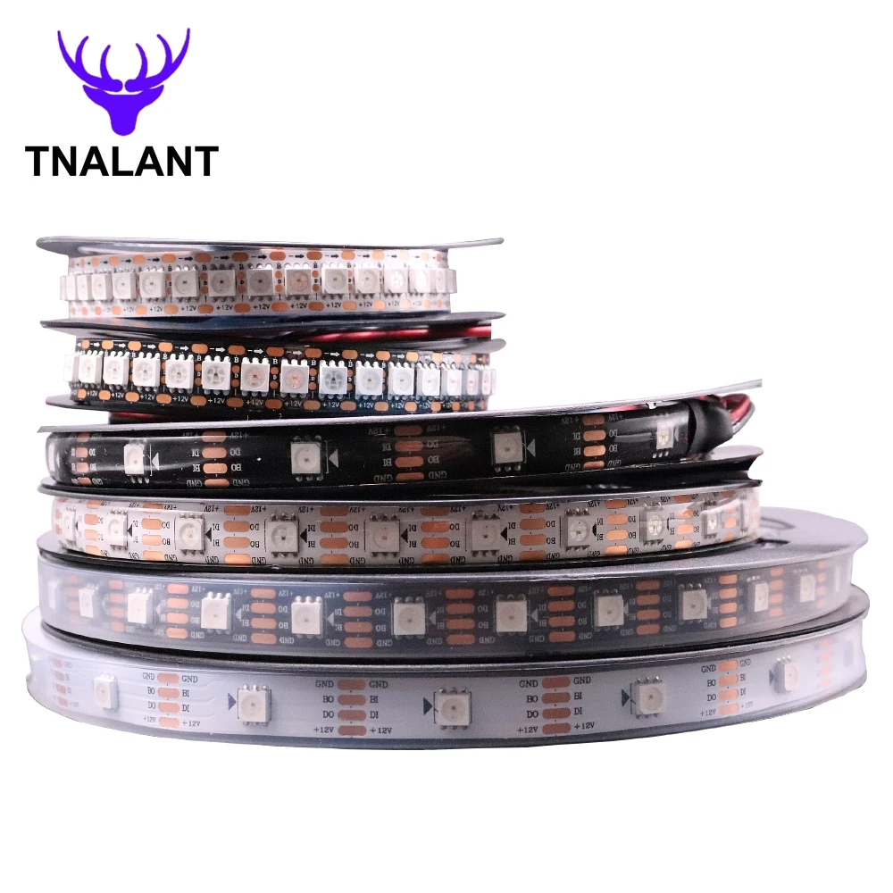 WS2815 WS2812B WS2813 Updated LED Strip RGB Individually Addressable LED Lights Dual Signal 30/60/100/144 Leds/m DC12V