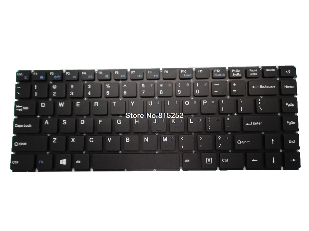 

Laptop Keyboard For WEIPAI S17 New Black Without Frame United States US