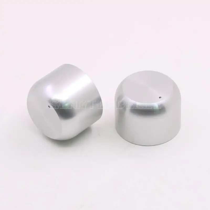 

1pcs Silver All Aluminum Knob Volume Potentiometer Knob Diameter 38MM Cylindrical Audio Amplifier Knob