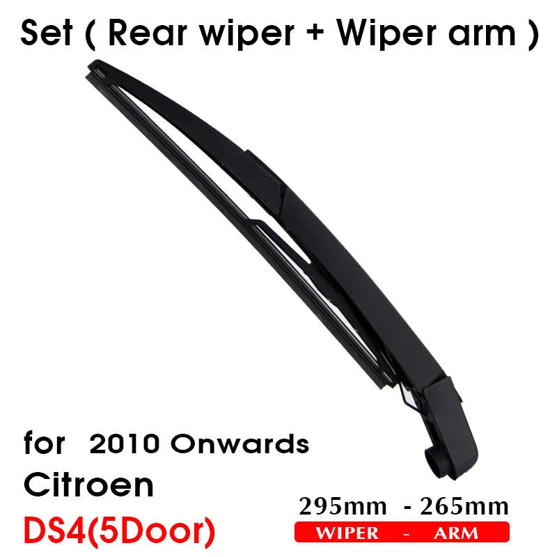 Car Wiper Blade Rear Back Window Windscreen Windshield Wipers Accessories For Citroen DS4(5DOOR) Hatchback 295mm 2010 Onwards