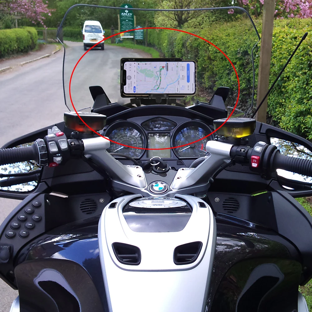 Navigation Bracket Motorcycle For BMW R 1200 RT R1200RT GPS Navigator USB Charging Phone Holder(-2009)(2010-2013)(2014-2019)