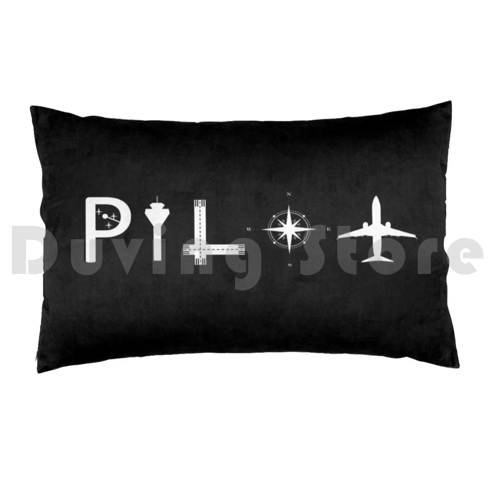 Pilot Co-Pilot Captain Shirt Gift Mens Kids Pillow Case Printed 50x75 Pilot Pilots Co Pilot Flight Captain