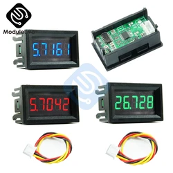 Voltímetro Digital para coche y motocicleta, medidor de voltaje de 5 dígitos, Detector de voltaje, Monitor de capacidad, DC 0-33.000V, 12V, 24V