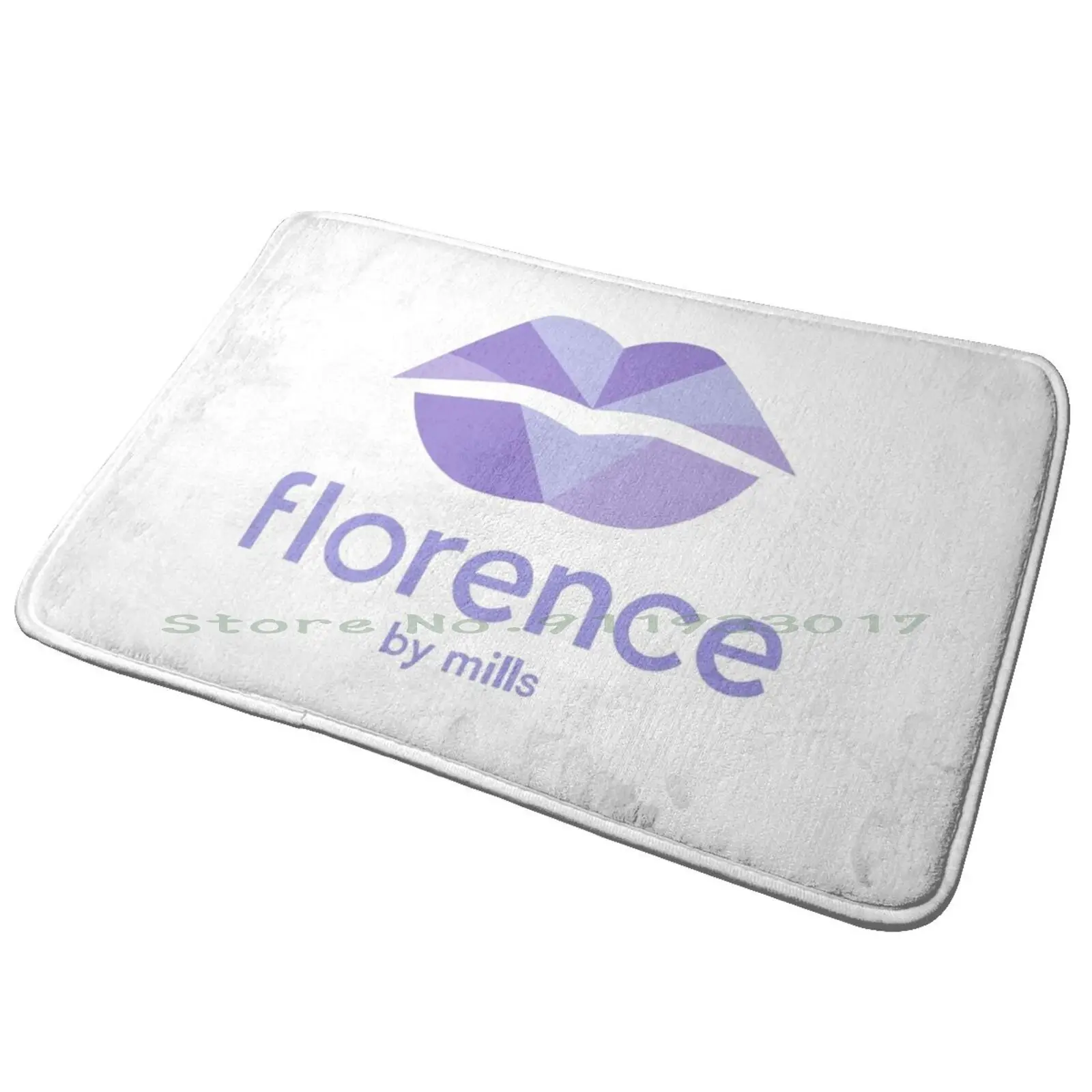 Florence By Mills-Lips Entrance Door Mat Bath Mat Rug Fan Board Red True Crime Blood Drop Assassination Psychosis Series