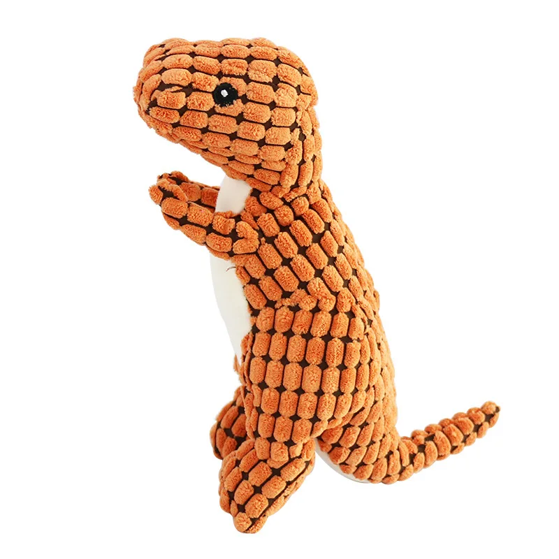 Pets Dog Chew Stuffed Funny Dinosaur Shape Cats Corn Wool Vocal Toy Apply To Training Exercise Simulation Animal Chihuahua Toys