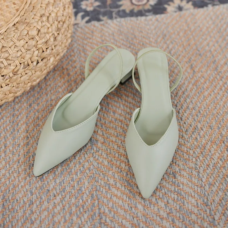 Women Flats Pointed Toe Lady Flat Heel Shoes Slip on Loafers Office Lady Elegant Shoes Soft Sole Comfortable Big Size 43