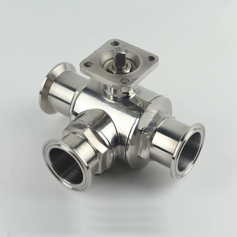 

Fit Tube O.D 25mm Tri Clamp 1.5" Ferrule OD 50.5mm 304/316 Stainless Steel Sanitary Ball Valve No Actuator 229 PSI