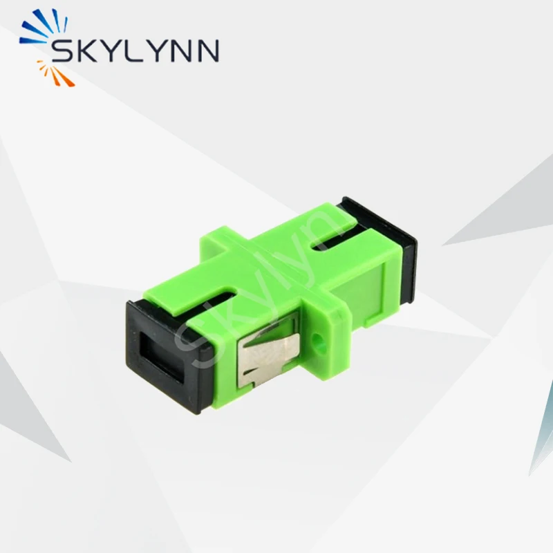 

Promotion SC/APC Single Mode Simplex/Duplex Green Fiber Optic Adapter, SC/APC Flange Head Coupler Connector