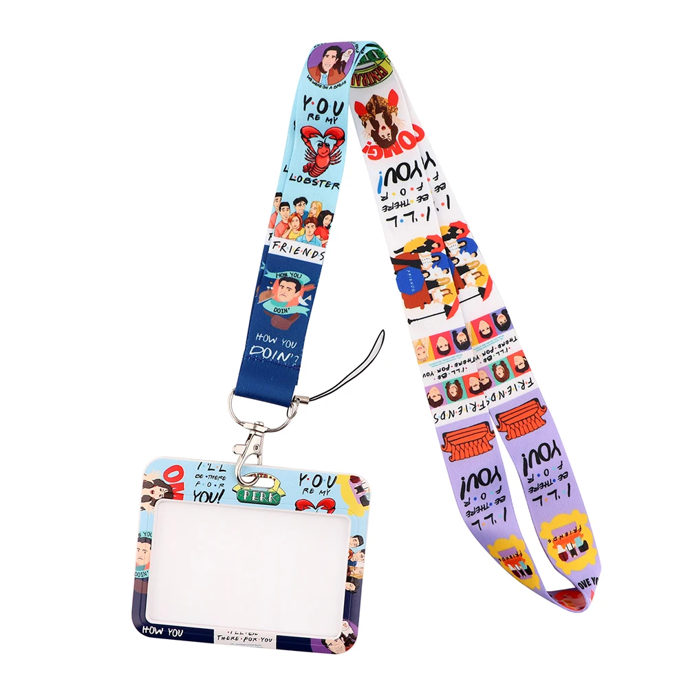 CB633 TV Show Friends Lanyards ID Badge Holder Keychain ID Card Passport Gym Mobile Badge Holder Lanyard Key Holder