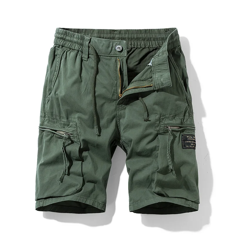 2024 New Spring Men Cotton Cargo Shorts Clothing Summer Casual Breeches Bermuda Fashion Beach Pants Los Cortos Cargo Short Men