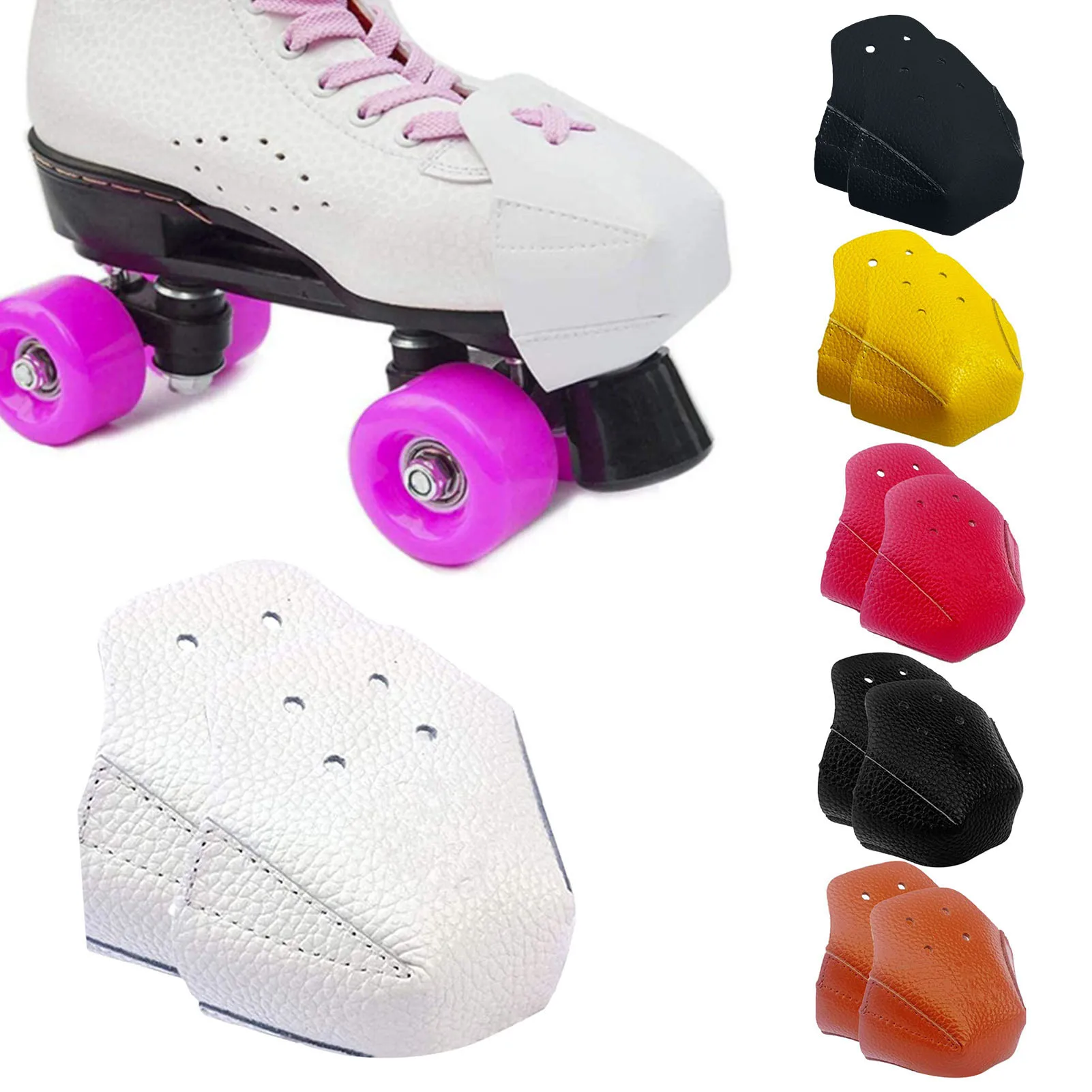 1 PCS Roller Skates Skating Shoes Cover Leather Toe Cap Roller Skate Guard Sneakers Toe Protector Outdoor Training Gym Sport Men