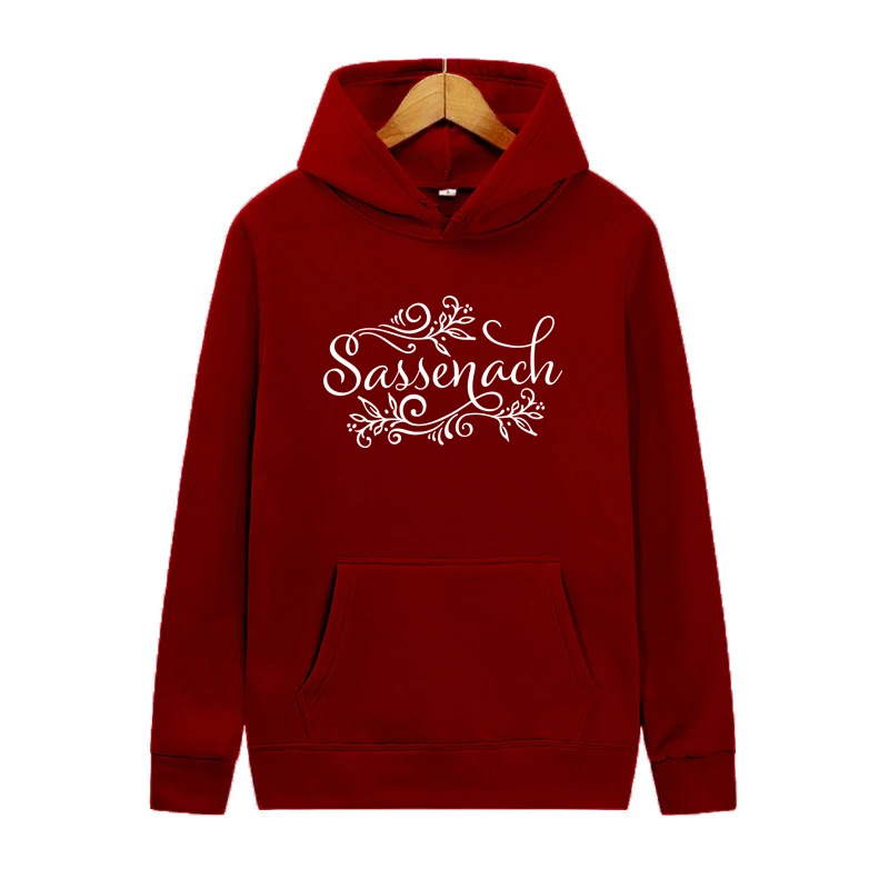 Women Sassenach Hoodie Outlander Book Series Hooded Pullover Jamie Fraser Tv Show Sweatshirts Kawaii Vintage Tops Fans Gift