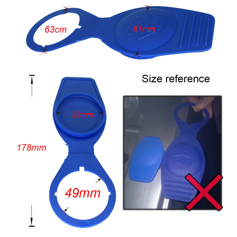 Car Windshield Wiper Washer Fluid Bottle Reservoir Cap Cover For VW T5 Tiguan Scirocco Beetle Golf Jetta Passat Rabbit Touareg