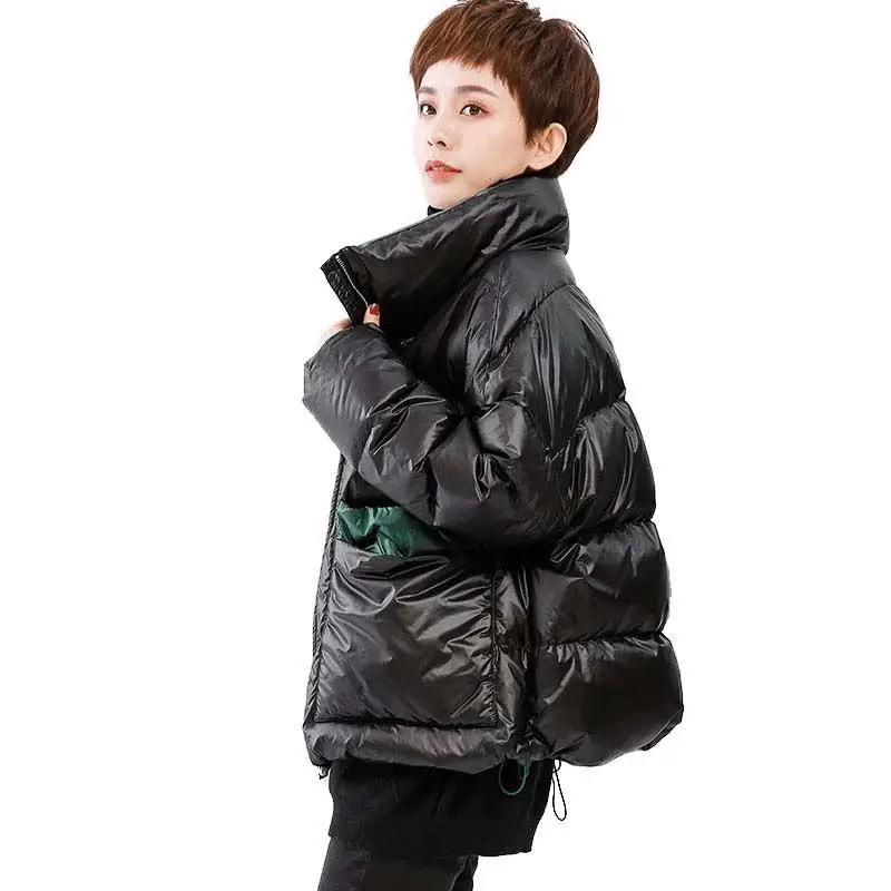 Cotton-Padded Jacket Female 2025 New Korean Women\'s Winter Loose Outwear Short Down Padded Coat Overcoat Ladies Tops