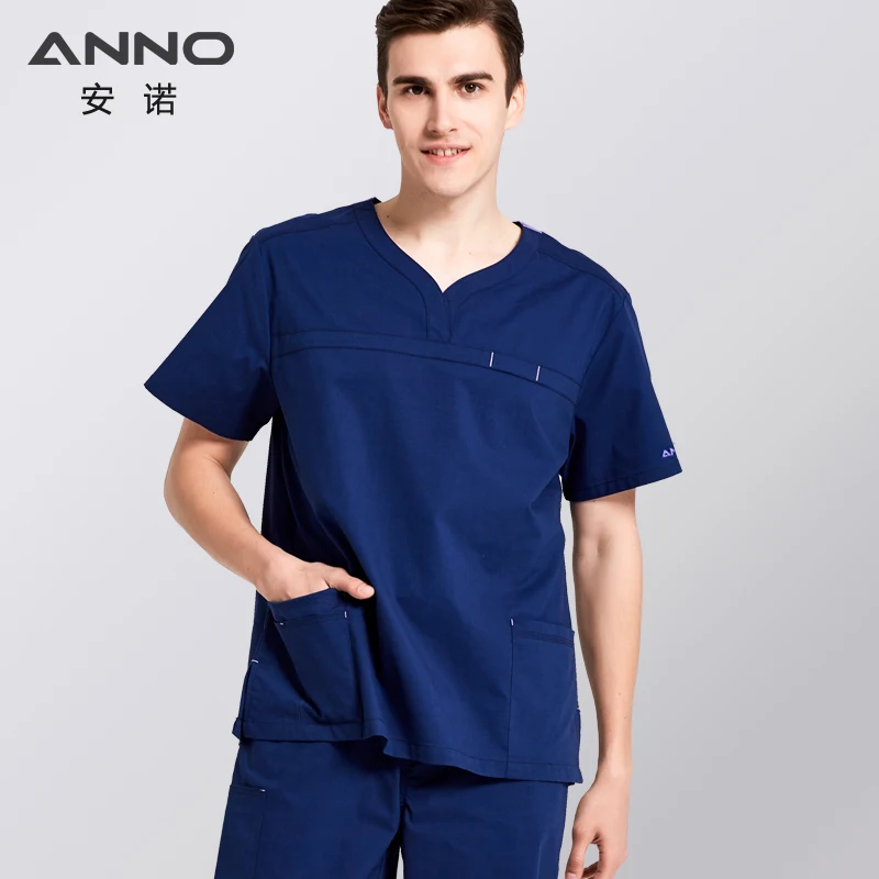 ANNO-Uniformes de Soins Infirmiers en IQUE dex artificiel astique, Cliniques Imbibées, Vêtements d'Hôpital pour Femme et Homme, Vêtements Respirants pour Grill, Vêtements de miles et de Santé