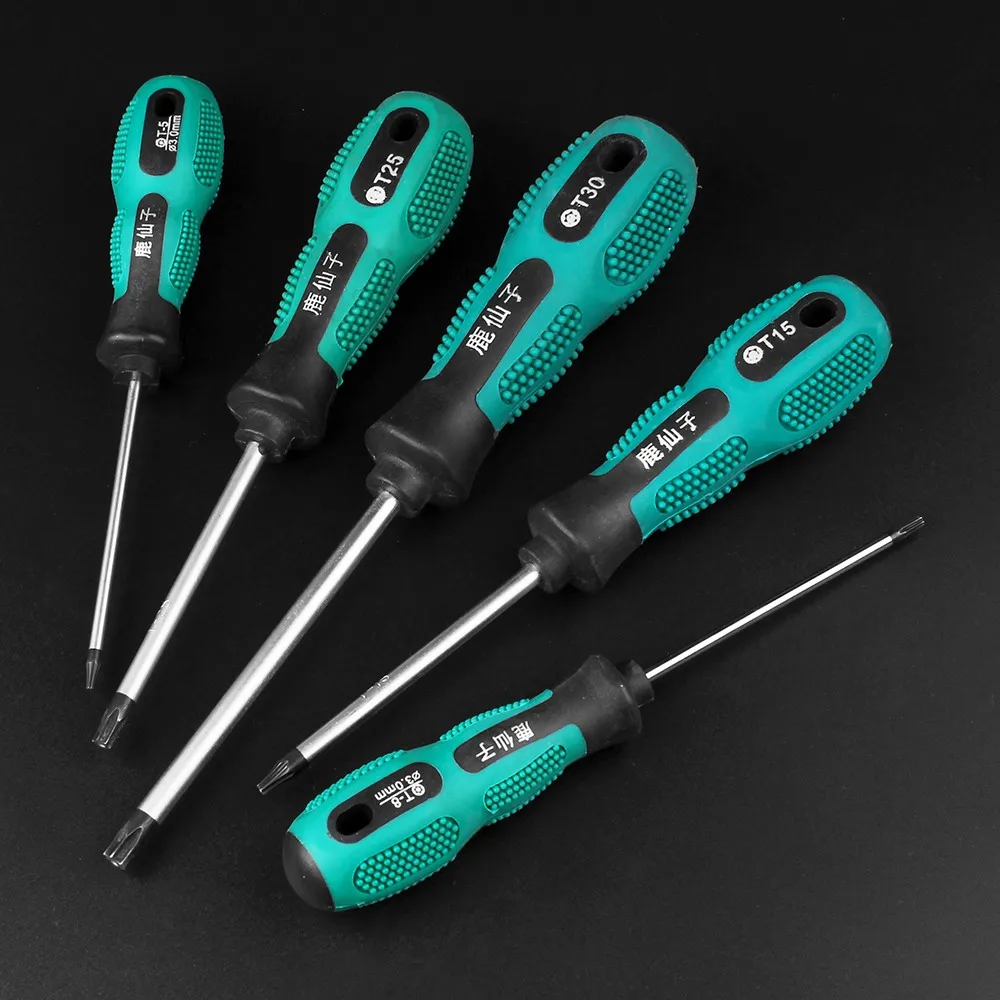 LUXIANZI Set di cacciaviti Torx Kit multi-utensile manuale punta magnetica manico isolato cacciavite strumenti di riparazione per manuale domestico