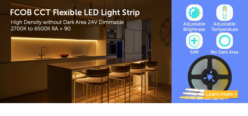 BTF-LIGHTING FCOB COB WS2811 IC RGB flessibile striscia LED ad alta densità 5M 720LEDs/m 14W/M