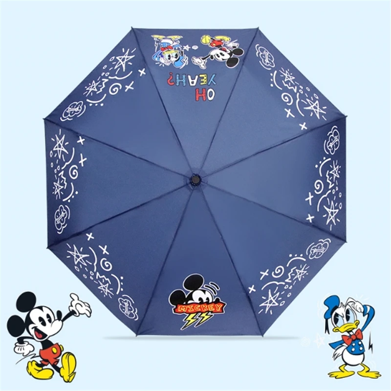 Luxury Cartoon Mickey Umbrella Folding Automatic Umbrellas for Children Women UV Lovely Rain Umbrella Kids Umbrella for Boy
