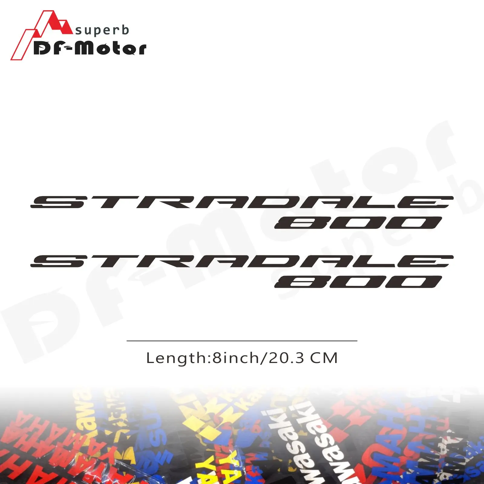 Pegatina reflectante de 8 pulgadas para coche y motocicleta, pegatina para casco de carenado para MV Agusta Stradale 800