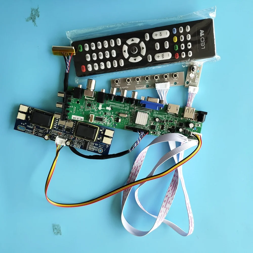 

Kit for M170E5-L05/M170E5-L08 Digital LCD Panel 4 CCFL HDMI VGA Controller board 30pin USB DVB-T2 DVB-T 1280X1024 remote TV 17"