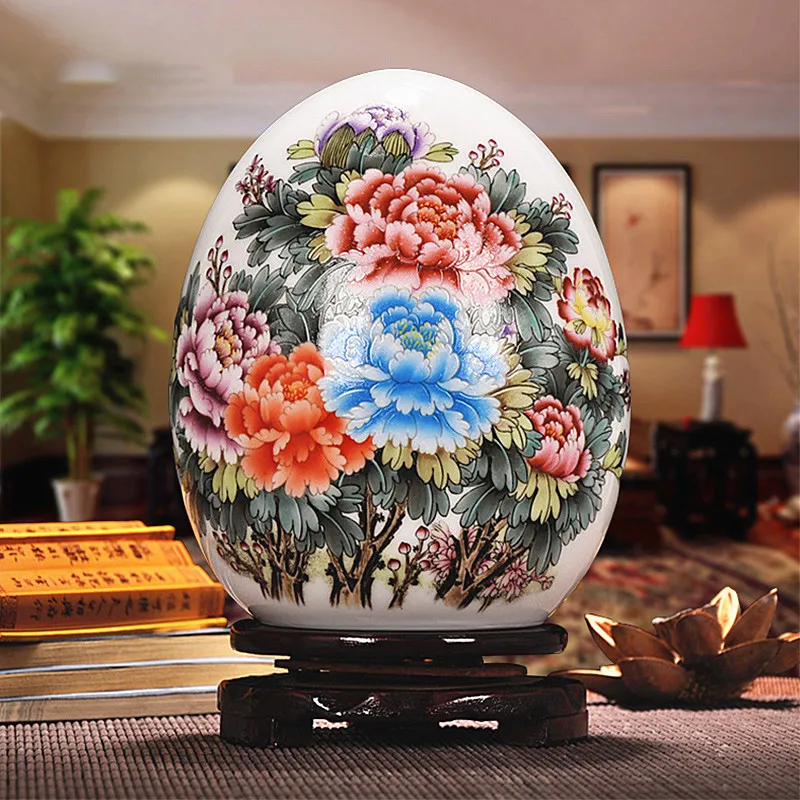 Ancient Beijing Pottery, Lucky Egg Powder, Porcelain Glaze, Exquisite Eggs, Modern Home wedding decoration accessories