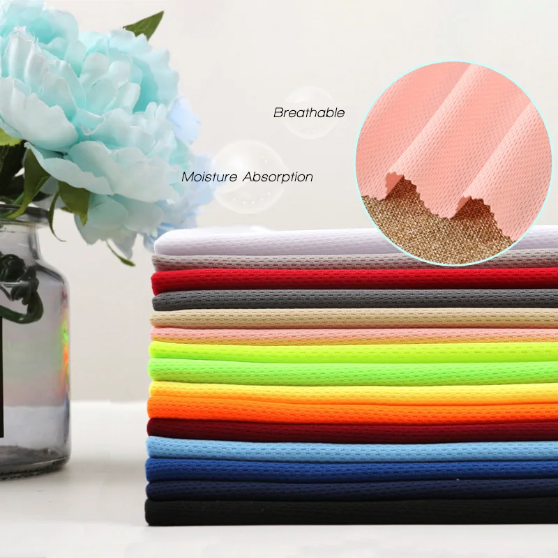 

100*150cm Quick Drying Breathable Mesh Fabrics Handmade Sewing Fabric For Diy Sport T-shirts Shoes Bags Sofa Mesh Cloth Material