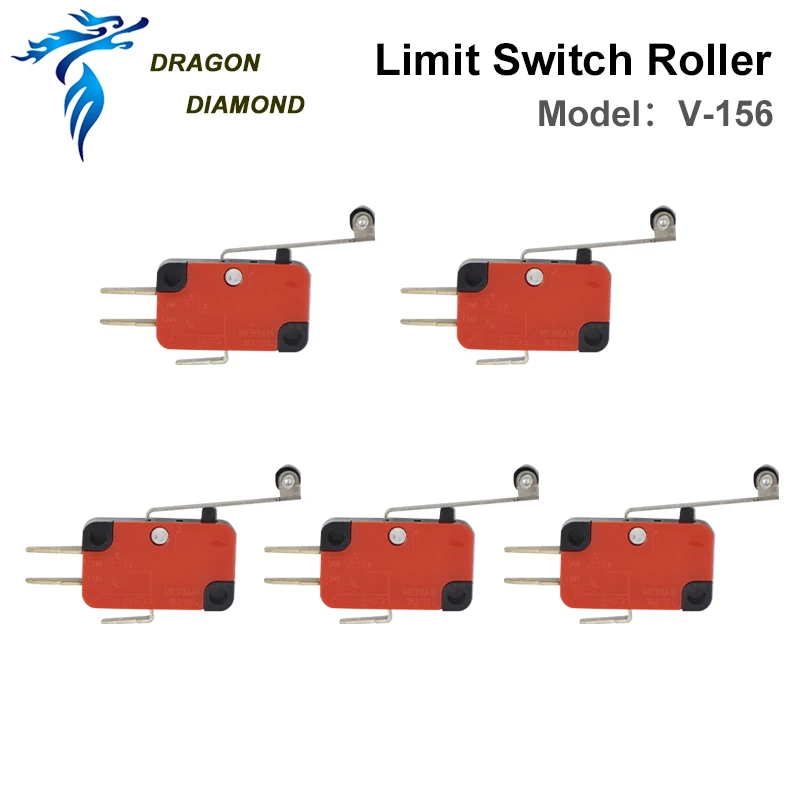 Co2 High Quality Laser Limit Switch Roller V-156 Momentary Micro Switch Long Handle For Co2 Laser Engraving Machine