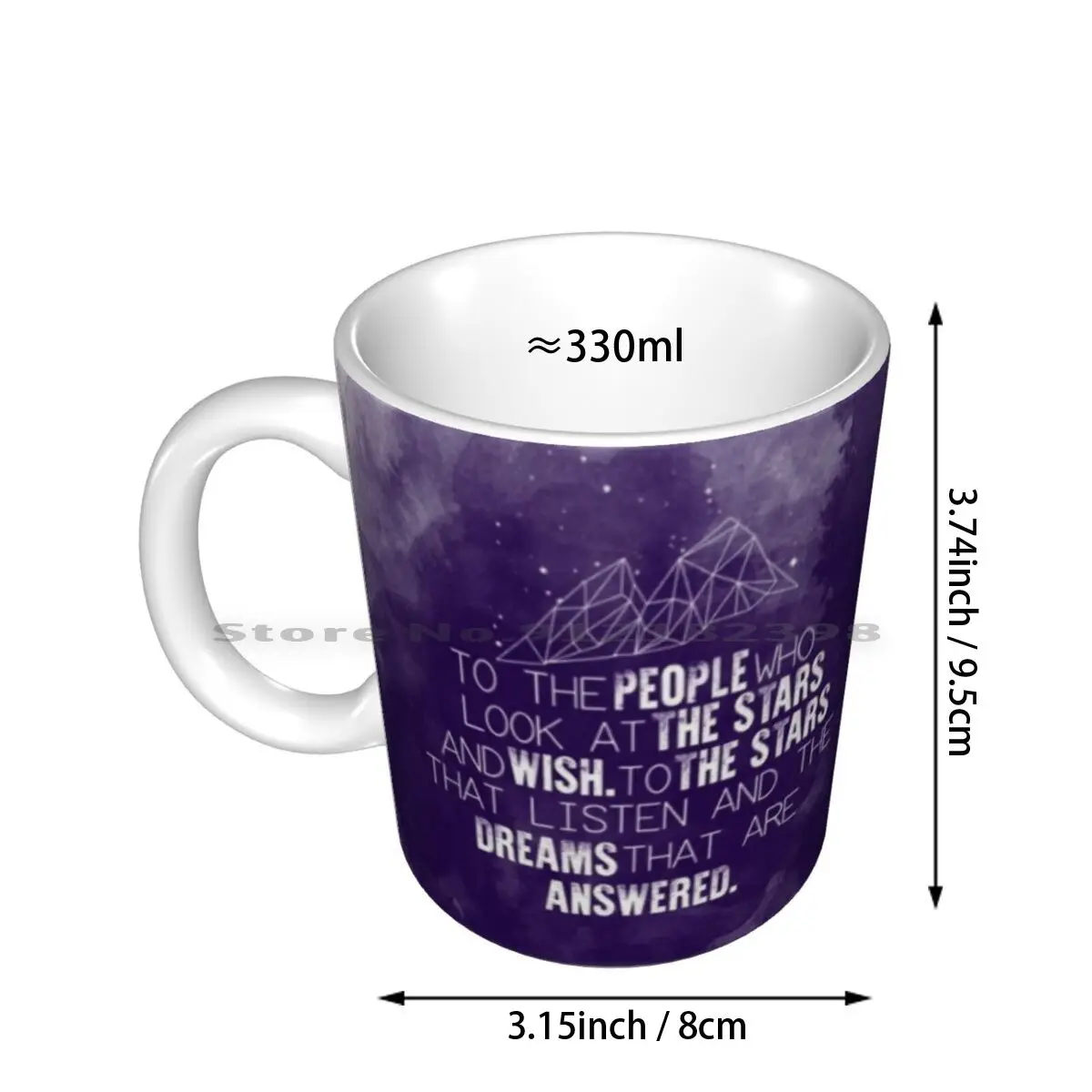 A Court Of Mist & Fury - To The People Who Look At The Stars... Ceramic Mugs Coffee Cups Milk Tea Mug Acomaf Acotar A Court Of