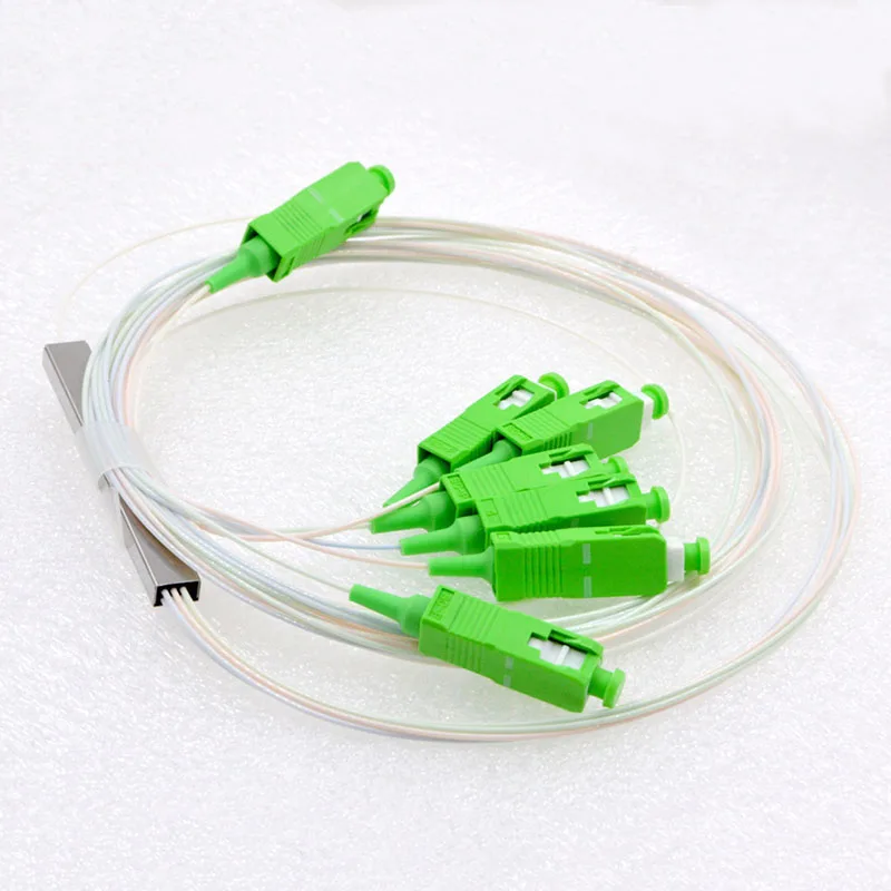 

GONGFENG 10PCS New Connector 0.9mm Single Mode 1:6 Optic Fiber Splitter PLC Differential Splitter Special Whoesale