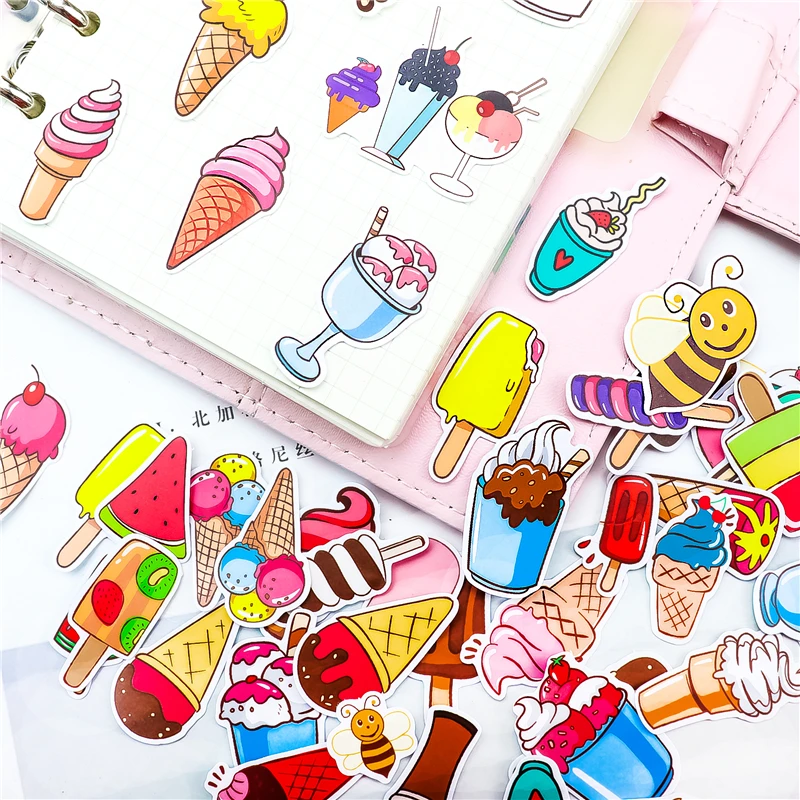 Stickers 51pcs Rooftop Coffee House cute Decorative Stationery Stickers Scrapbooking DIY Diary Album Stick Lable