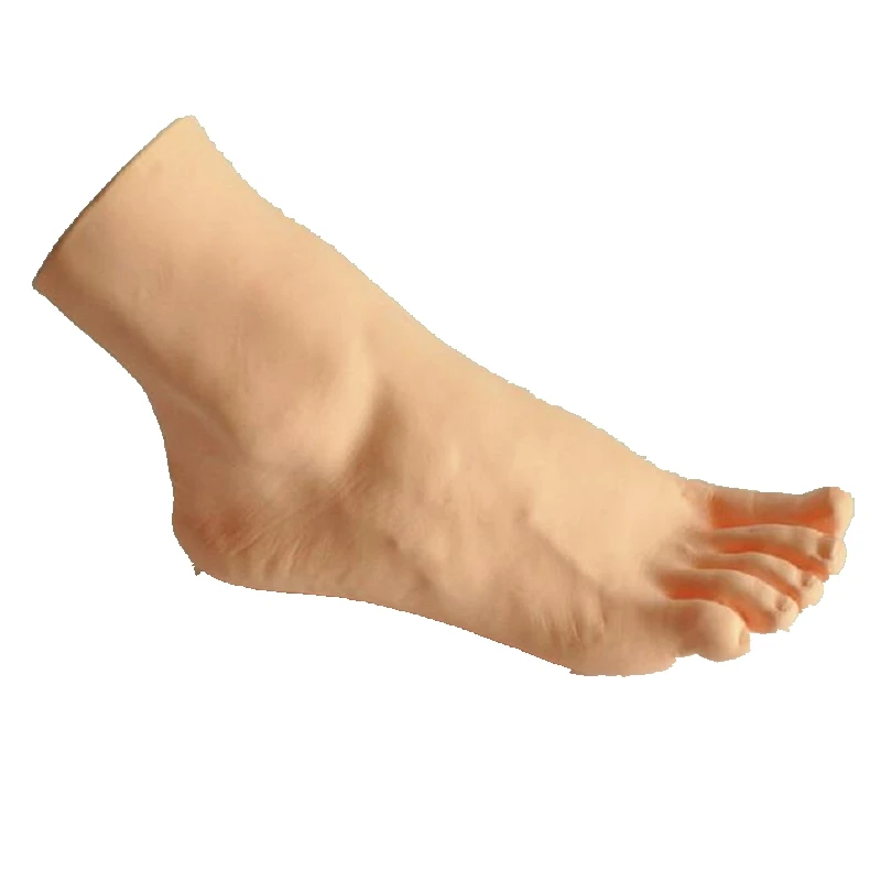 CAMMITEVER 21cm Yellow Left Foot Mannequin Hand Display Shoe Display For Women Socks Sox Showcase Wholesale