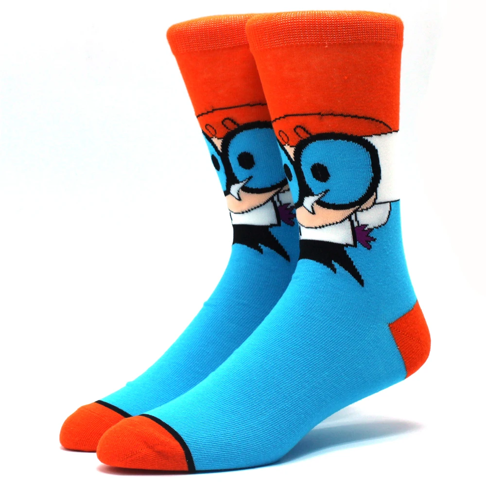 New Fashion Men\'s Funny Socks Fashion Women\'s Personality Anime Socks Cartoon Fashion Skarpety High Quality Sewing Pattern