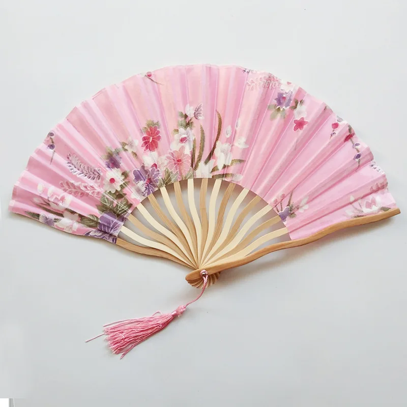 

70Pcs Bamboo Hand Fan Personalized HandFan Folding Ink painting Peony Fold Fans Wedding Gifts For Guests Customized Party Favors