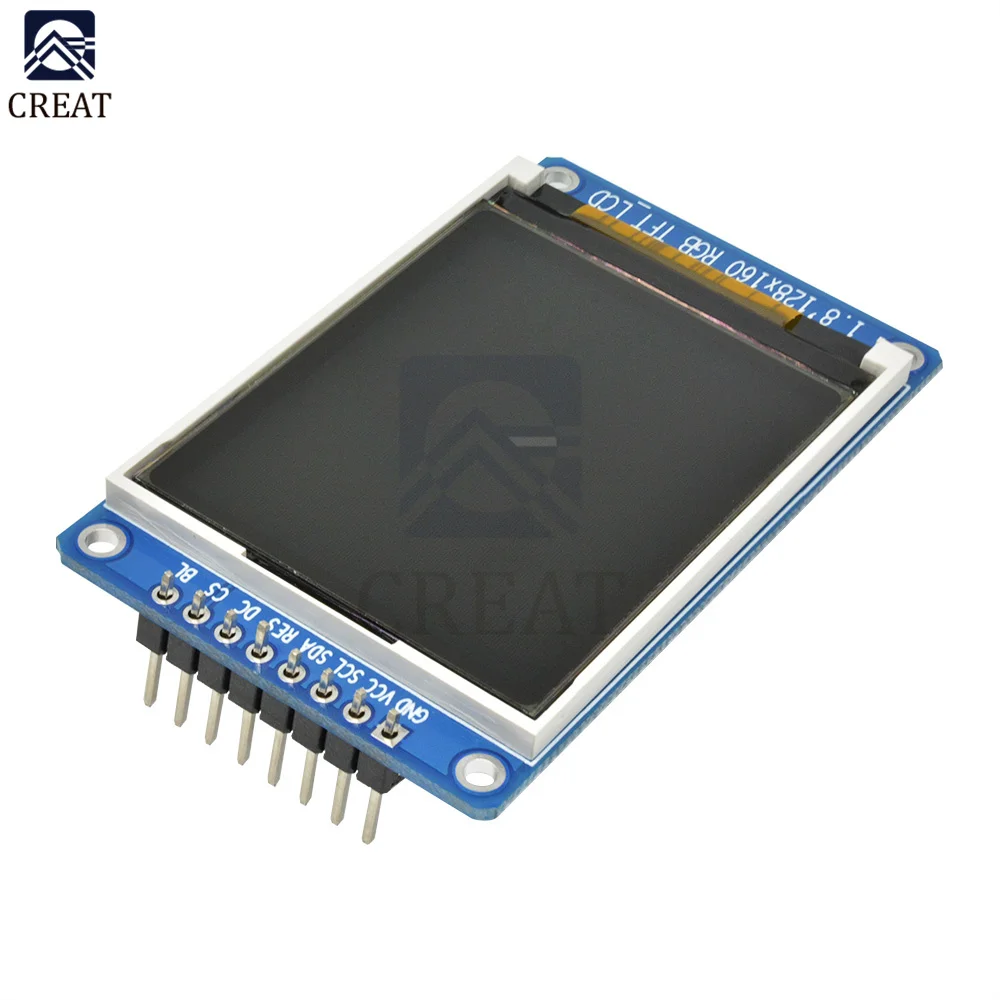 Imagem -04 - Spi Full Color Tft Lcd Display Module Oled Fonte de Alimentação para Arduino Kit Faça Você Mesmo 1.8 1.8 128x160 St7735s 3.3v