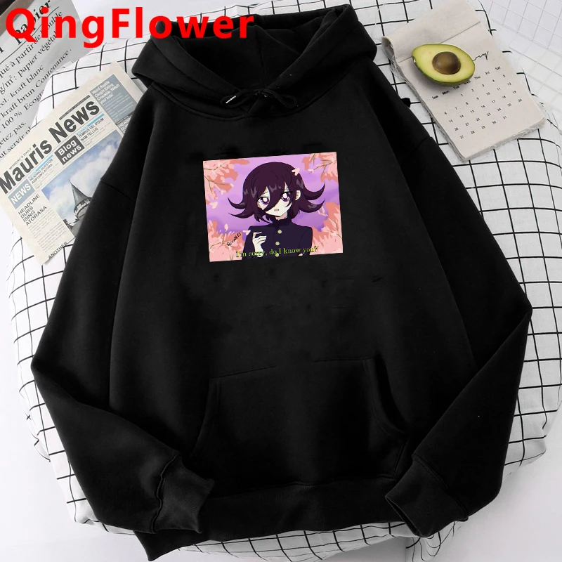 Sudaderas con capucha de Anime japonés Danganronpa para hombre, sudaderas Kawaii de Hip Hop de los 90, Harajuku, Nagito, Kokichi, ropa de calle para