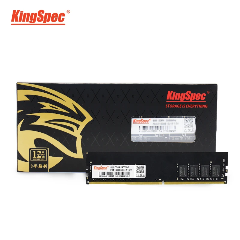 Imagem -03 - Ram para Computador Desktop pc Dimm 4gb 8gb 2400mhz 16gb 2666mhz 1.2v Kingspec-ddr4